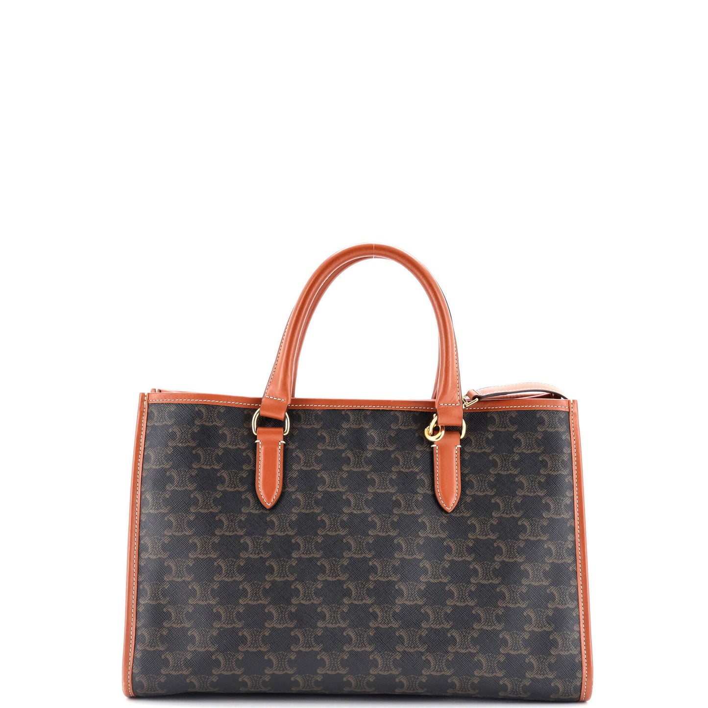 Celine Horizontal Cabas Tote Triomphe Coated Canvas Mini