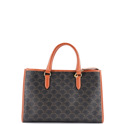 Celine Horizontal Cabas Tote Triomphe Coated Canvas Mini