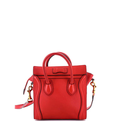 セリーヌ ラゲッジバッグ グレイニーレザー ナノ