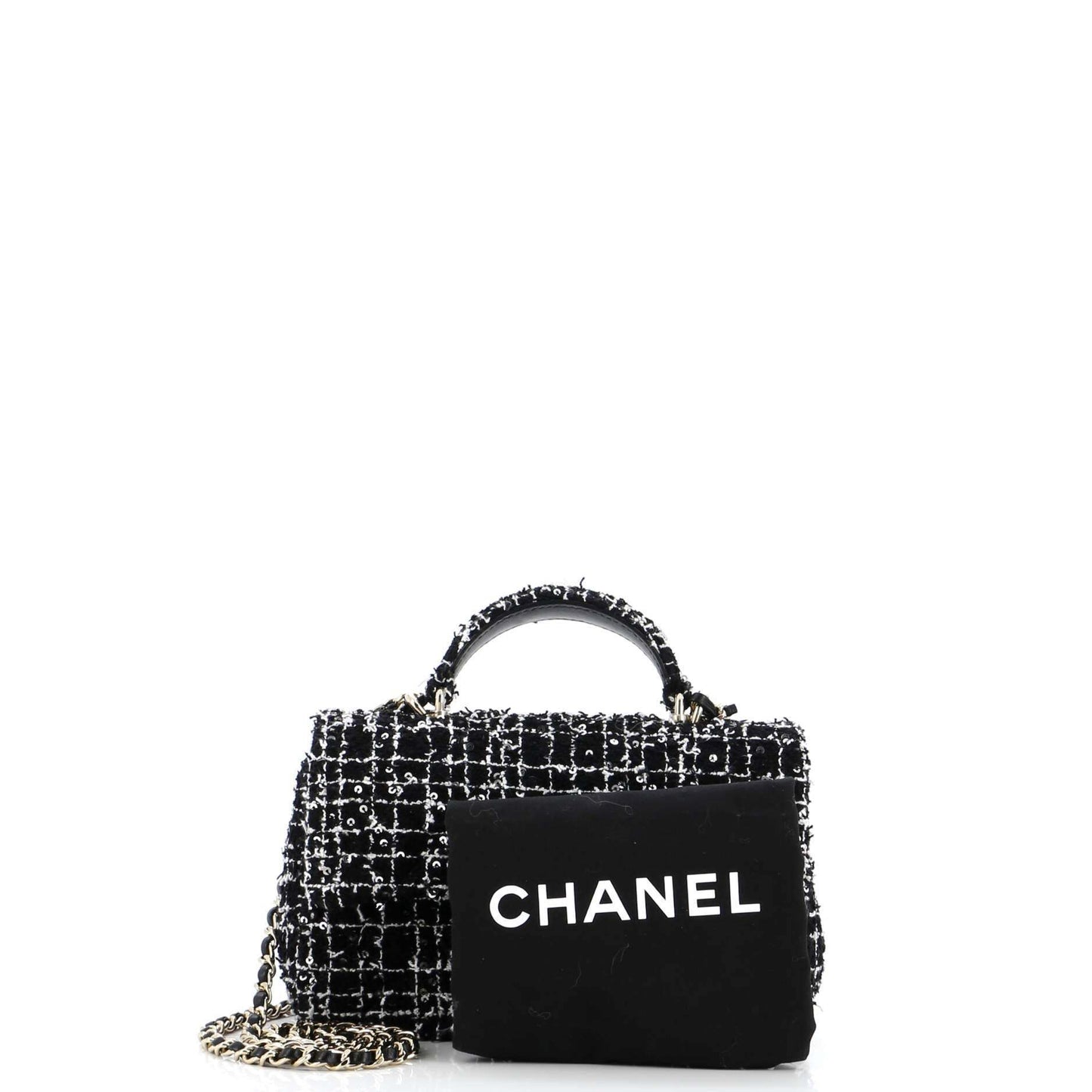 CHANEL ミニ ツイード ショルダーバッグ