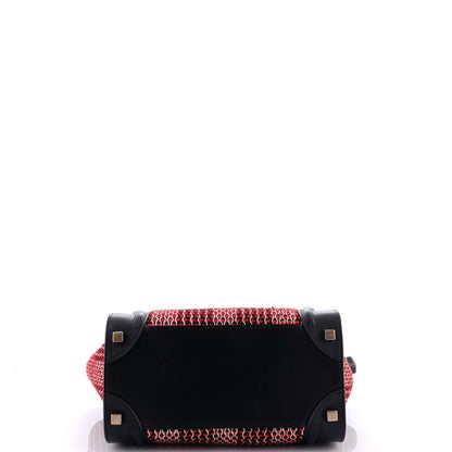 Celine Luggage Bag Tweed Micro