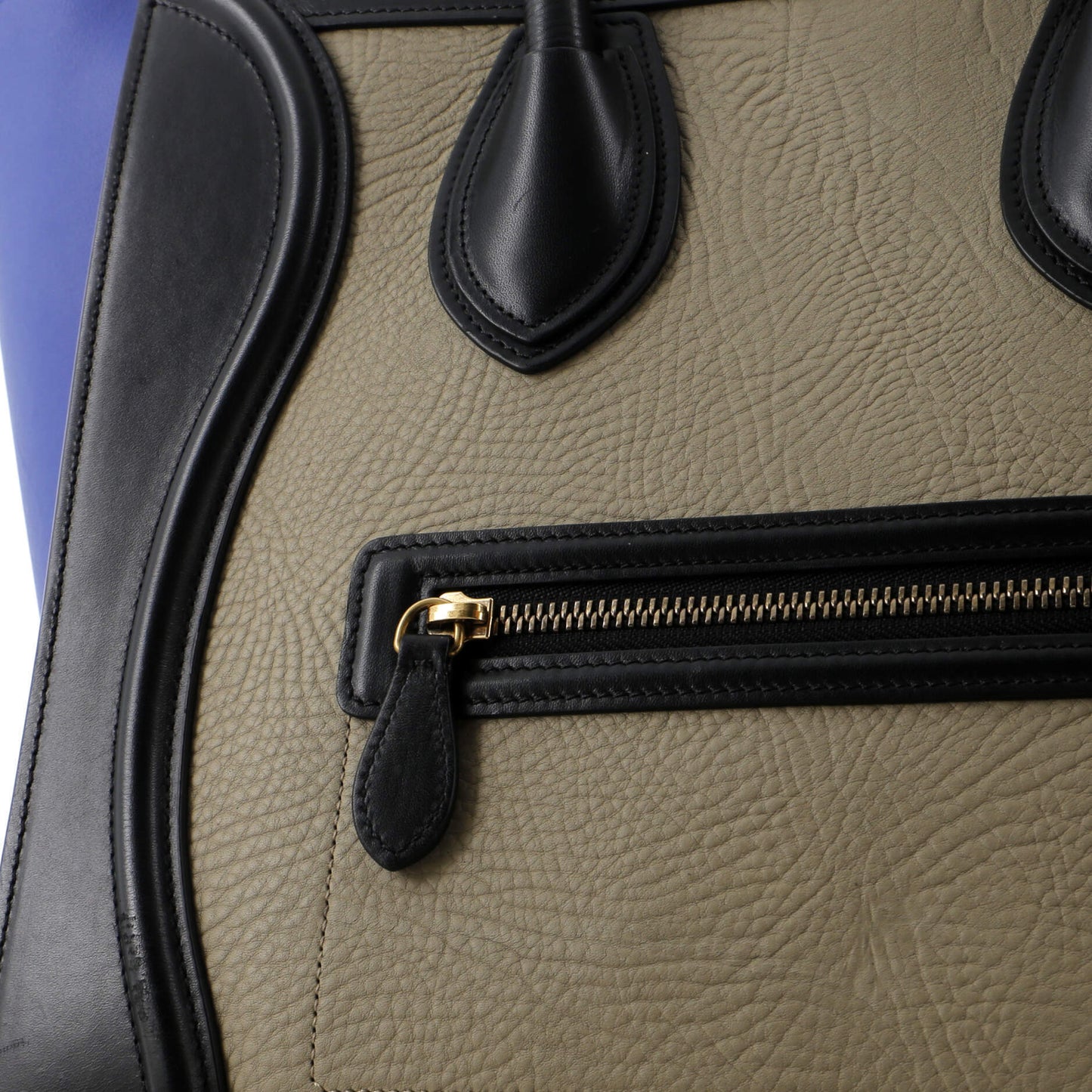 セリーヌ トリコロール ラゲッジバッグ レザー ミニ