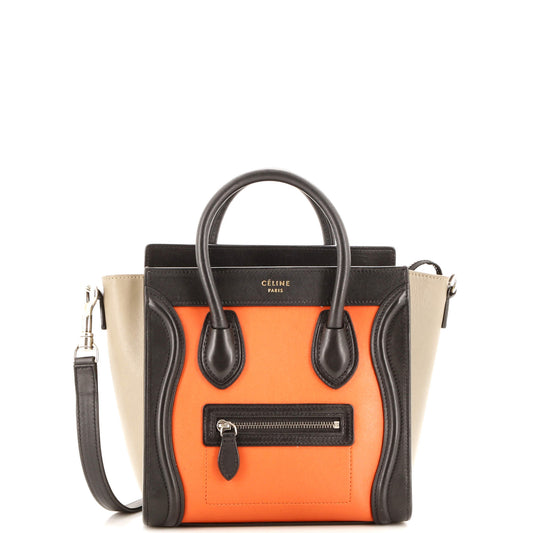 セリーヌ ラゲッジバッグ スムースレザー ナノ