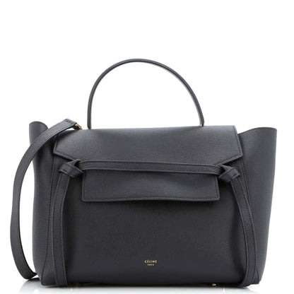 セリーヌ ベルトバッグ テクスチャードレザー ミニ