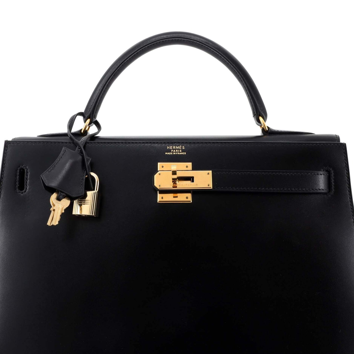 HERMESケリー ブラック ボックスカーフ 32