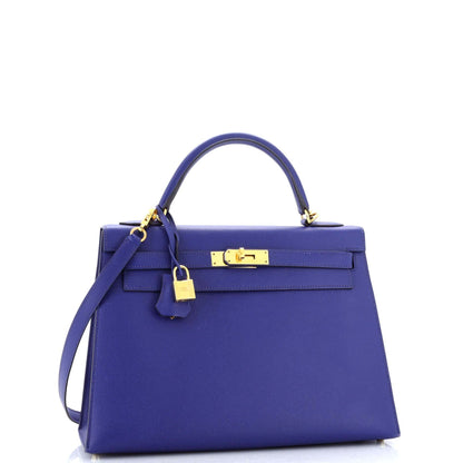 HERMESケリー ブルーエプソン 32