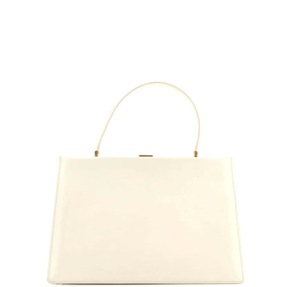 セリーヌ クラスプ トップハンドルバッグ レザー ミディアム