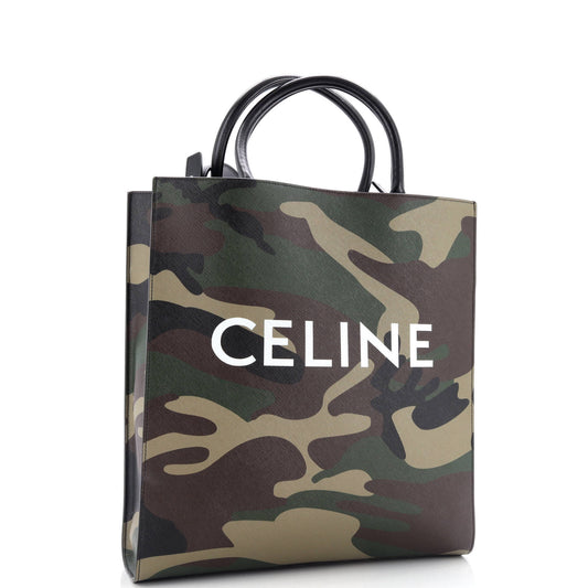 セリーヌ ヴェルティカル カバ トートバッグ カモフラージュ コーティングキャンバス ミディアム