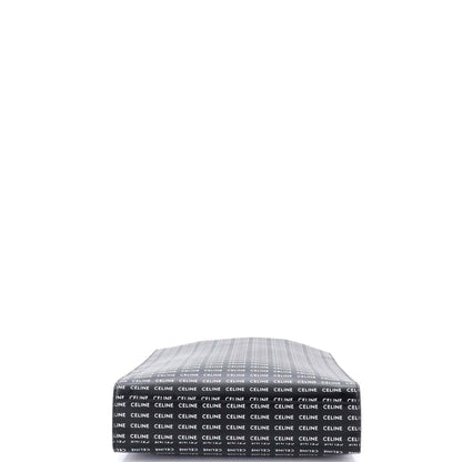 セリーヌ バーティカル カバス トート オールオーバーロゴプリント レザー スモール