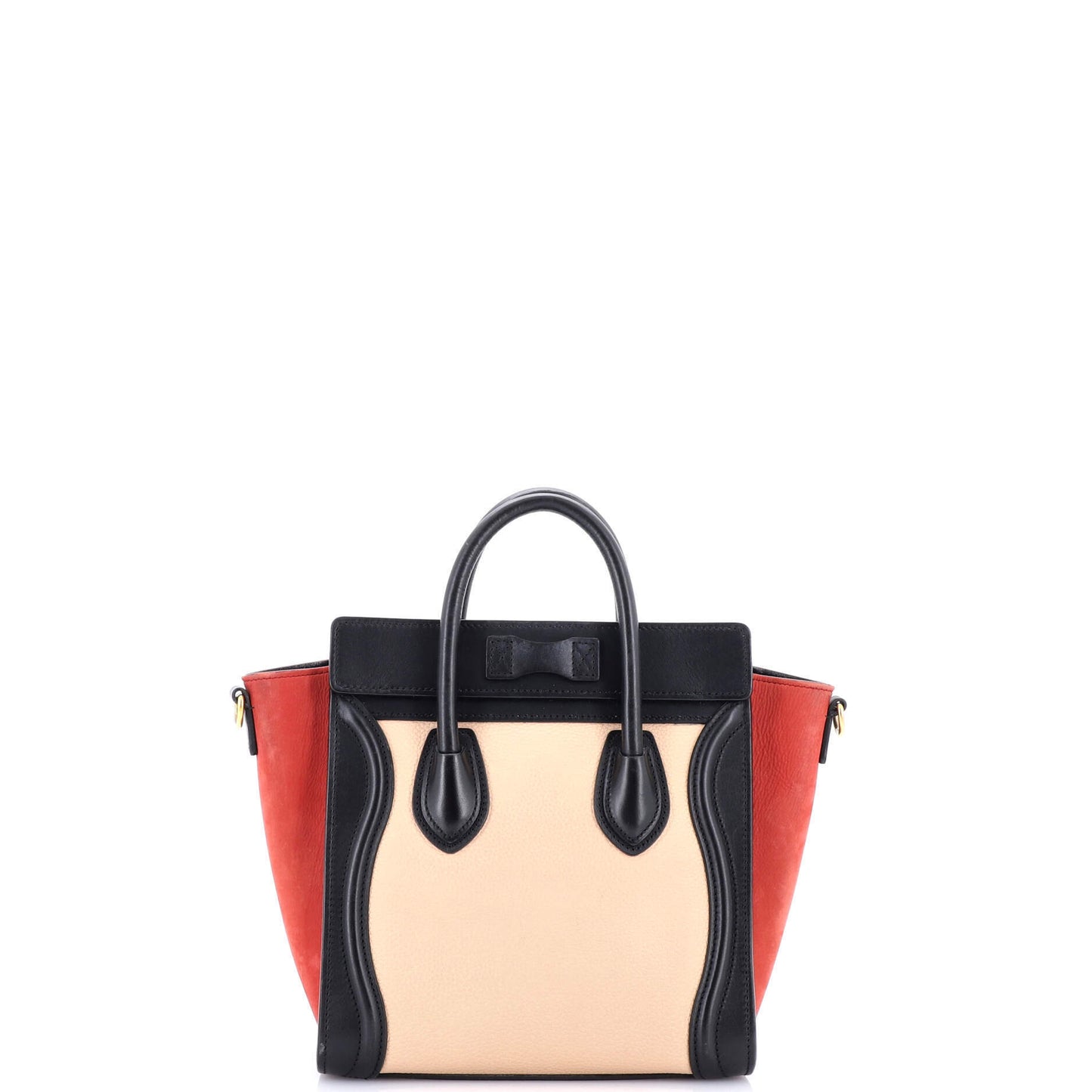 セリーヌ トリコロール ラゲッジバッグ レザー ナノ