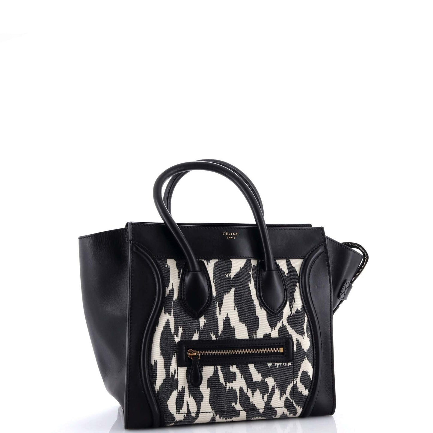 セリーヌ ラゲッジバッグ プリントキャンバス＆レザー ミニ