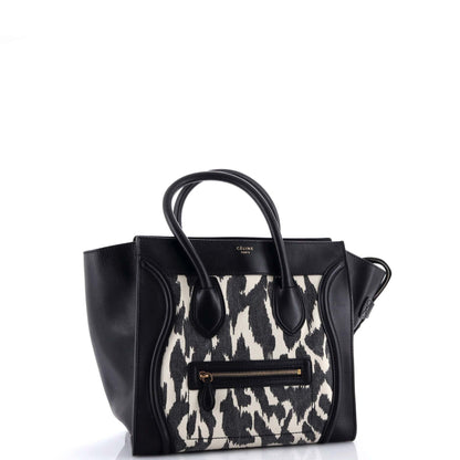 セリーヌ ラゲッジバッグ プリントキャンバス＆レザー ミニ