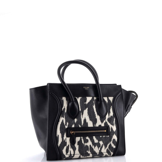 セリーヌ ラゲッジバッグ プリントキャンバス＆レザー ミニ