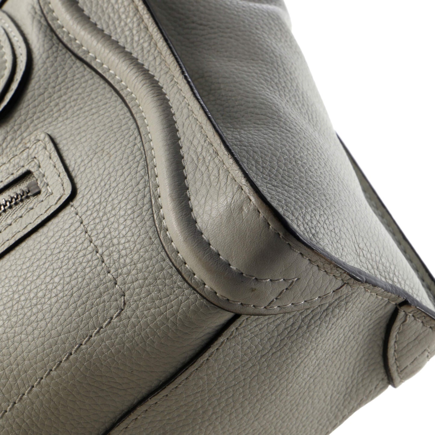 セリーヌ ラゲッジバッグ グレイニーレザー ナノ