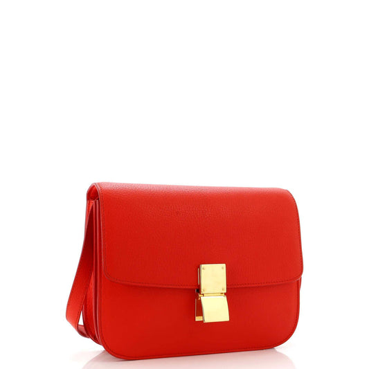 セリーヌ クラシック ボックスバッグ グレイニーレザー ミディアム