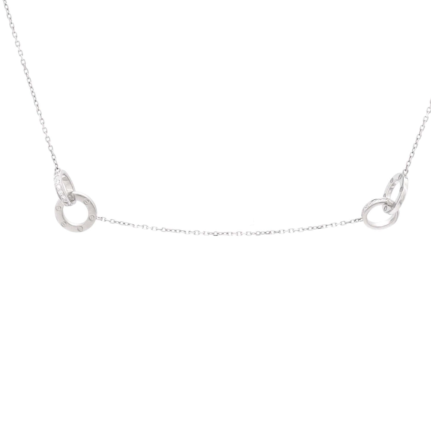 カルティエラブ インターロッキングステーションネックレス