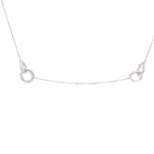 CARTIERラブ インターロッキング ステーション ネックレス