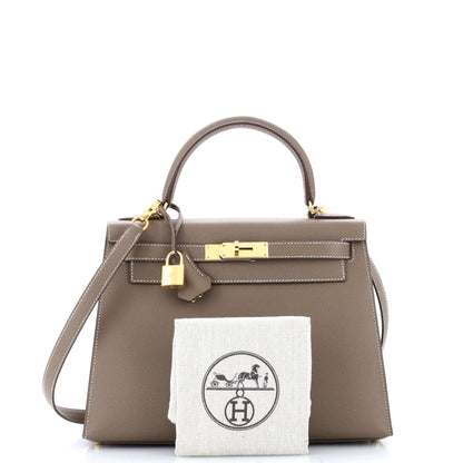 HERMES ケリーグレー ゴールド 28