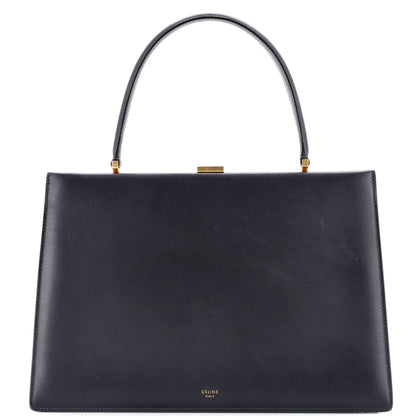 セリーヌ クラスプ トップハンドルバッグ レザー ミディアム