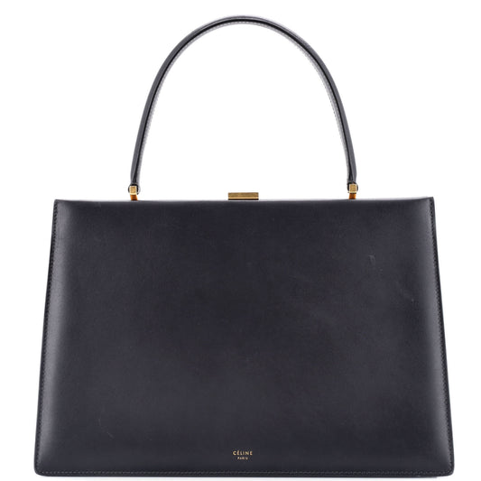 セリーヌ クラスプ トップハンドルバッグ レザー ミディアム