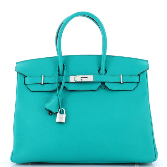 HERMESバーキン ブルーエプソン 35