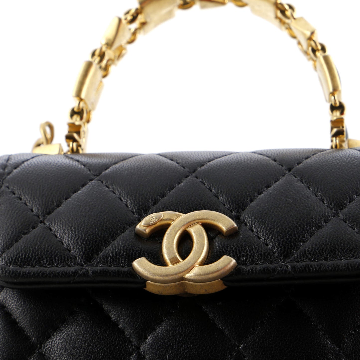 CHANELココハンドル ラムスキン スモール