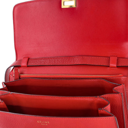 セリーヌ クラシック ボックスバッグ グレイニーレザー ミディアム