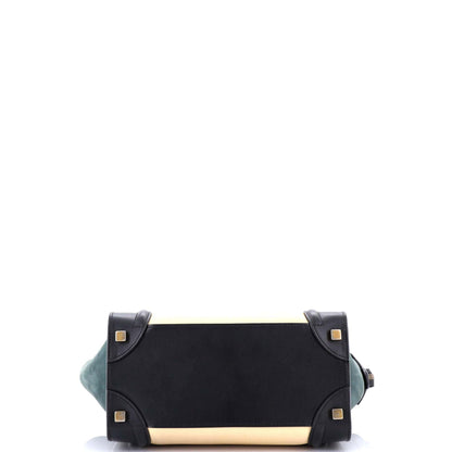 セリーヌ トリコロール ラゲッジバッグ レザー マイクロ