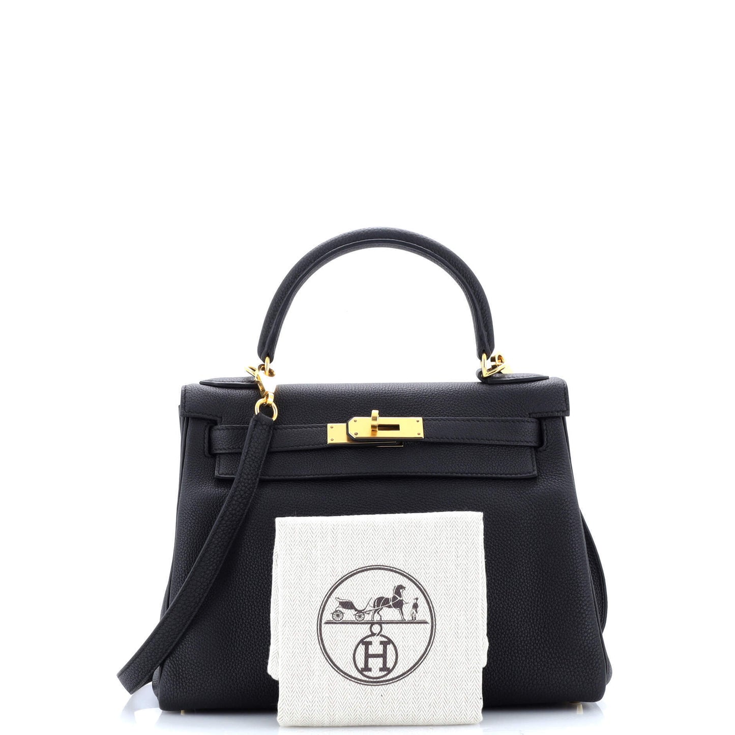 エルメス ケリー ブラック トゴ 28