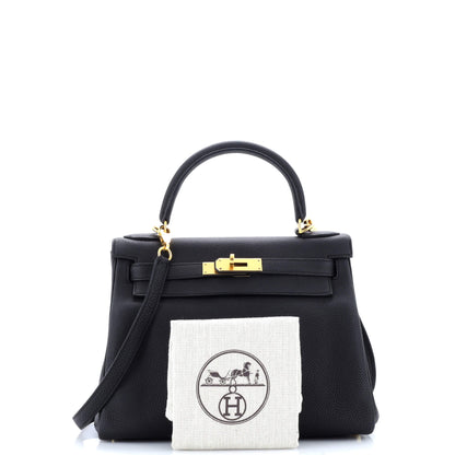 エルメス ケリー ブラック トゴ 28