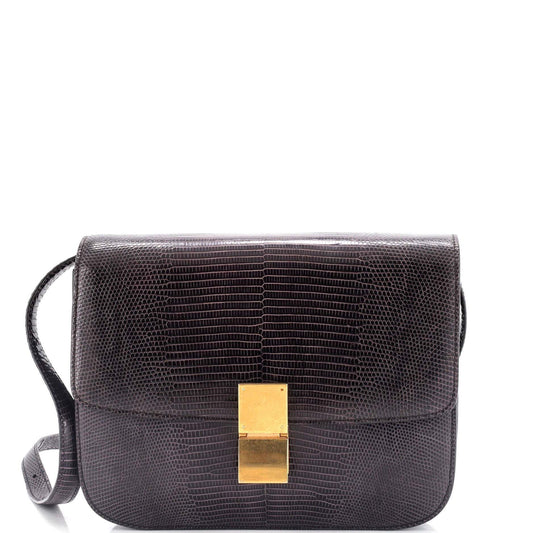 セリーヌ クラシック ボックスバッグ リザード ミディアム