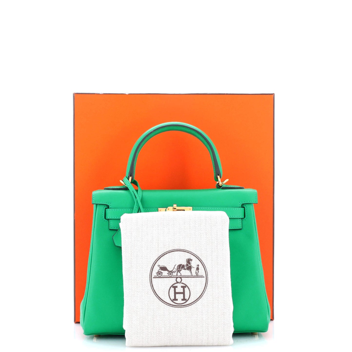 HERMESケリー グリーンスイフト 25