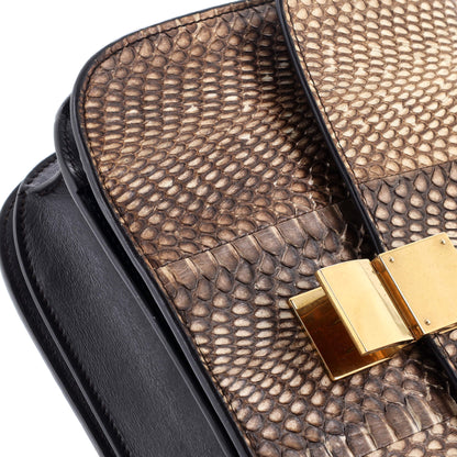 セリーヌ クラシック ボックスバッグ パイソン ミディアム