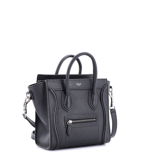 セリーヌ ラゲッジバッグ グレイニーレザー ナノ