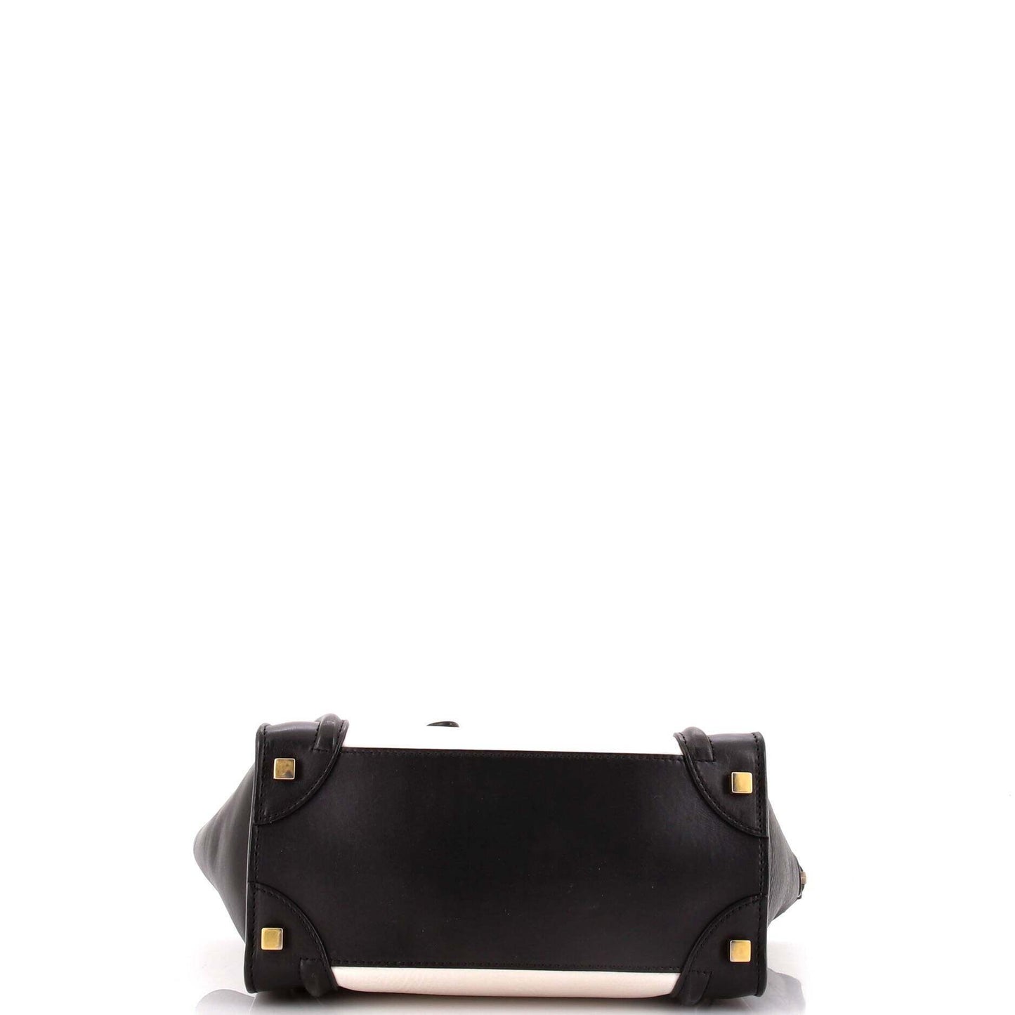 セリーヌ バイカラー ラゲッジバッグ レザー マイクロ