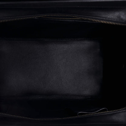 Celine Bicolor Luggage Bag Crocodile Embossed Leather Mini