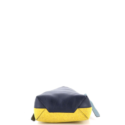 Celine Twisted Cabas Tote Leather and Felt Small