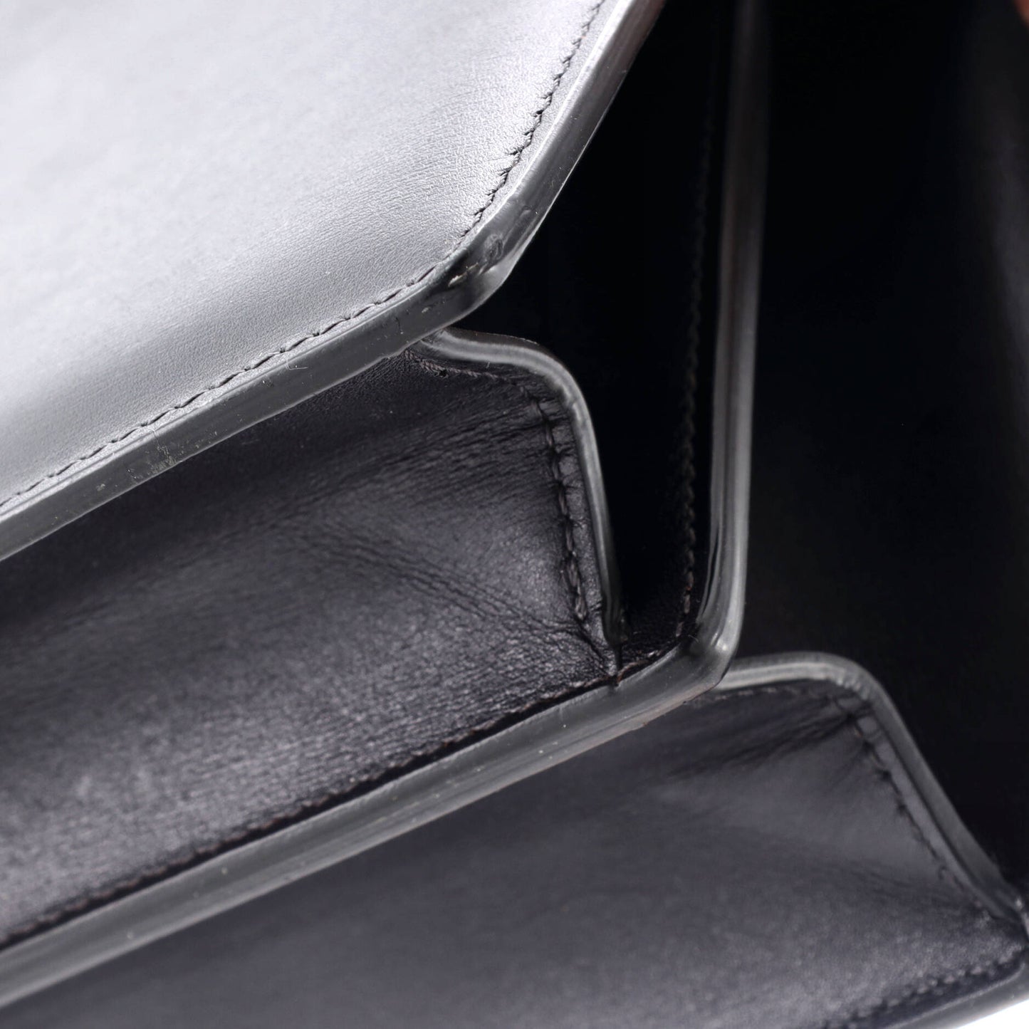 セリーヌ クラスプ トップハンドルバッグ レザー ミディアム