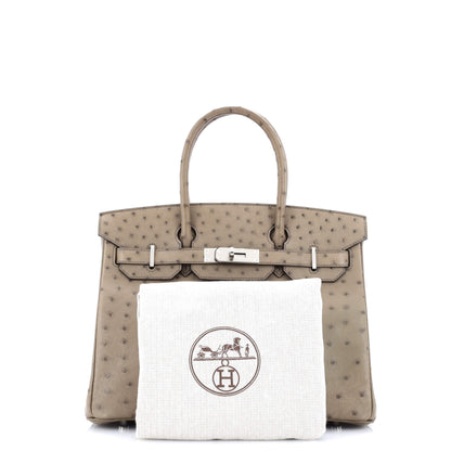 HERMESバーキン ブラウン オーストリッチ 30