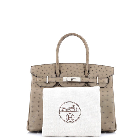 HERMESバーキン ブラウン オーストリッチ 30