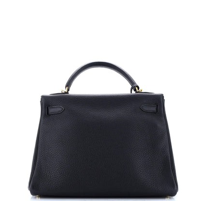 エルメス ケリーブラックゴールド 32