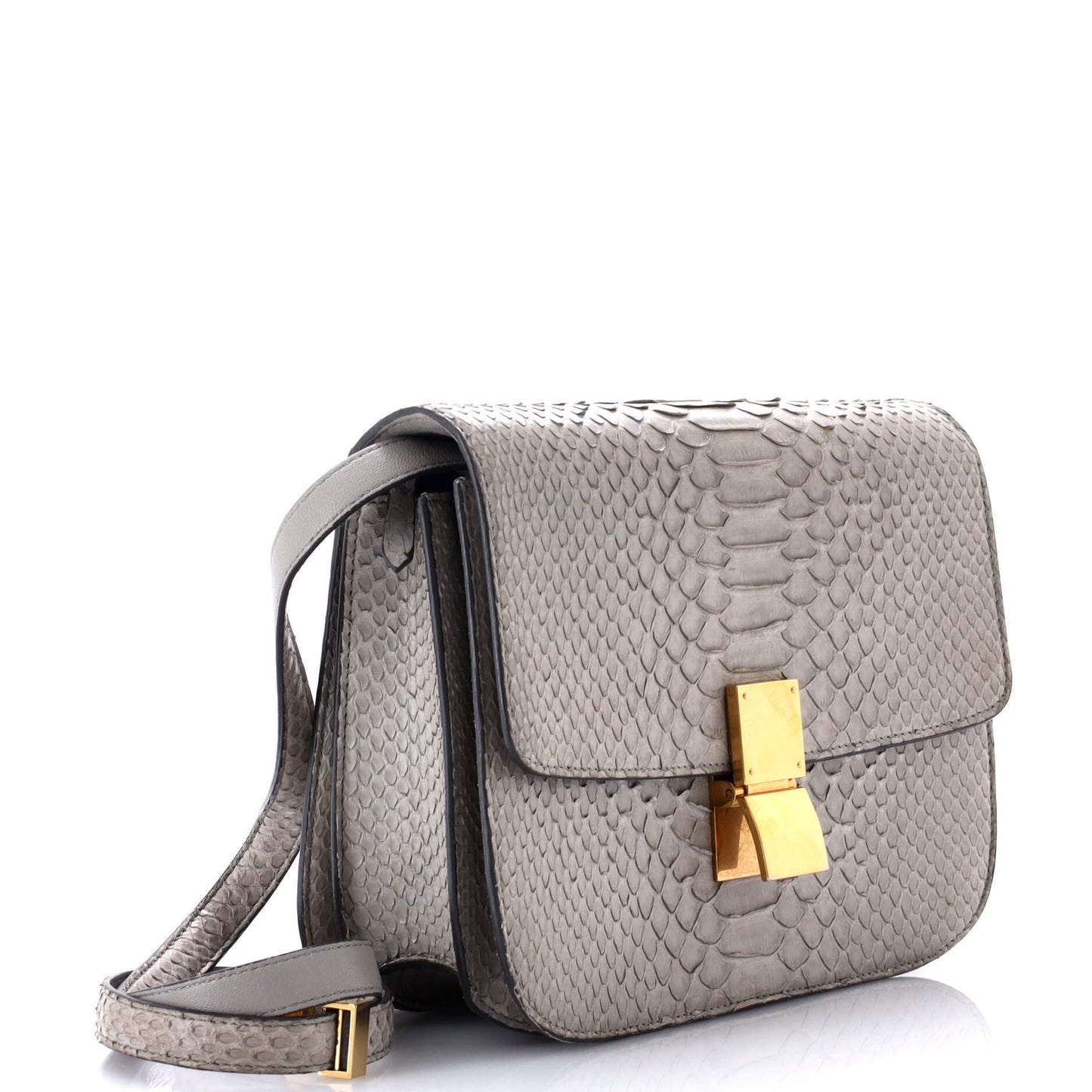 セリーヌ クラシック ボックスバッグ パイソン ミディアム