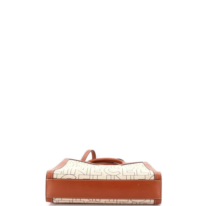 セリーヌ バーティカル カバ トート プリント キャンバス＆レザー スモール