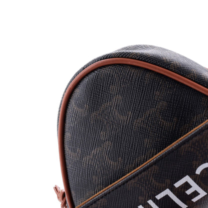 Celine Triangle Crossbody Bag Triomphe Coated Canvas Mini