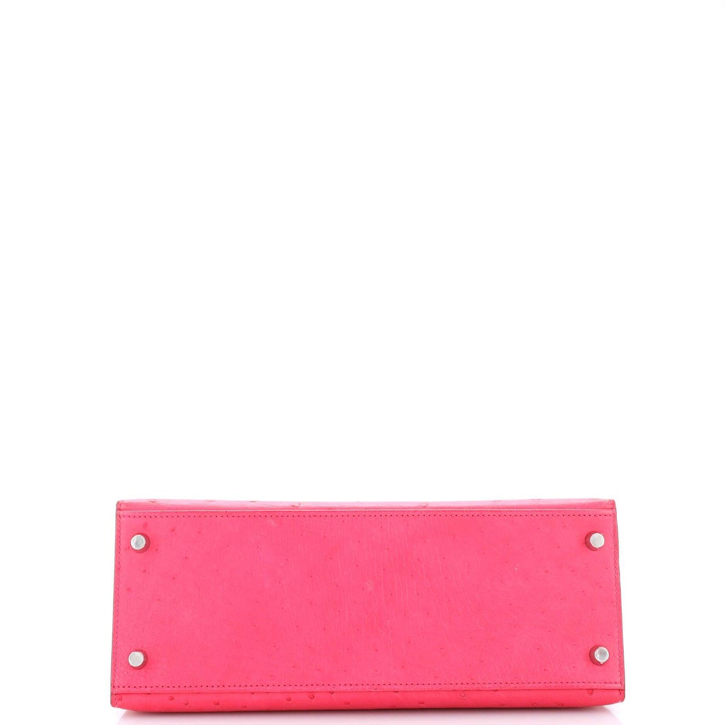 HERMESケリー ピンクオーストリッチ 28