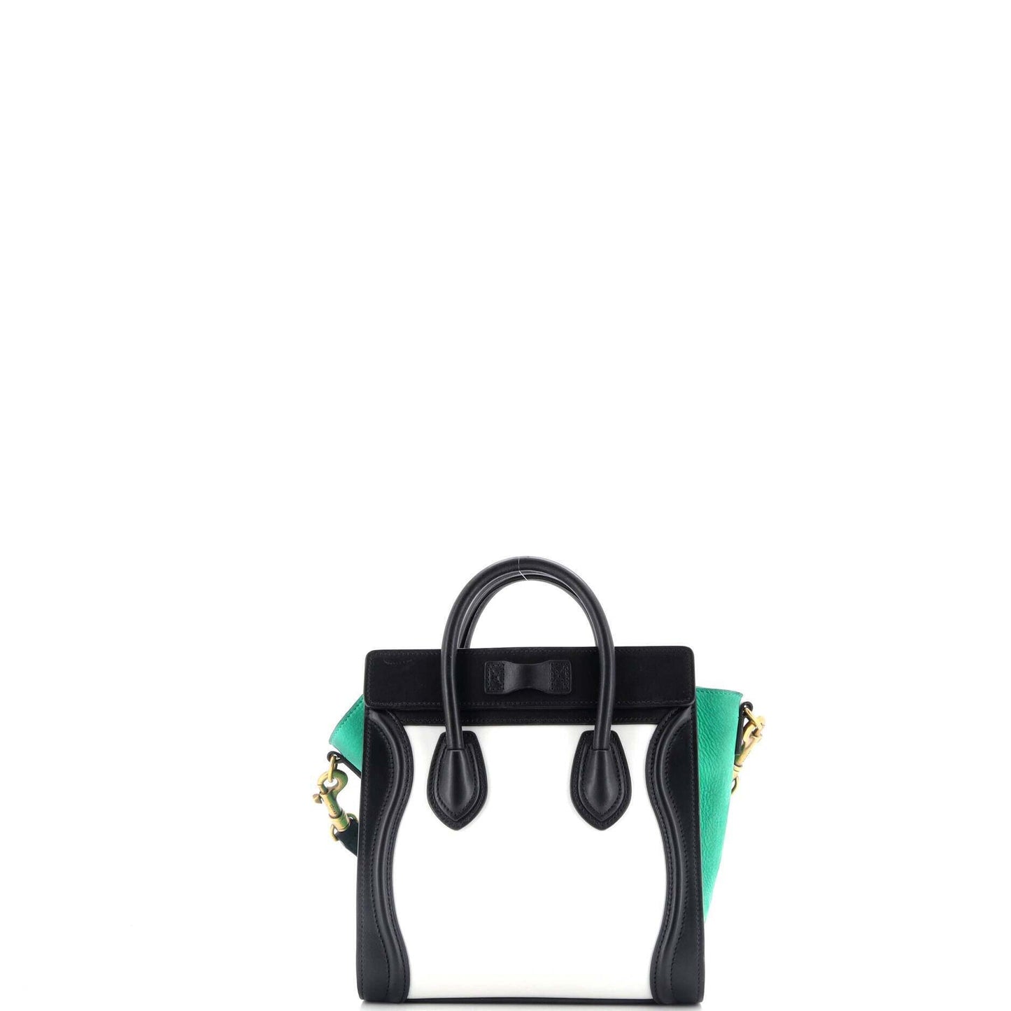 セリーヌ トリコロール ラゲッジバッグ レザー ナノ