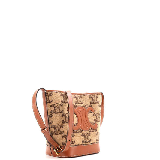 セリーヌ キュイール トリオンフ バケットバッグ トリオンフ ウール スモール