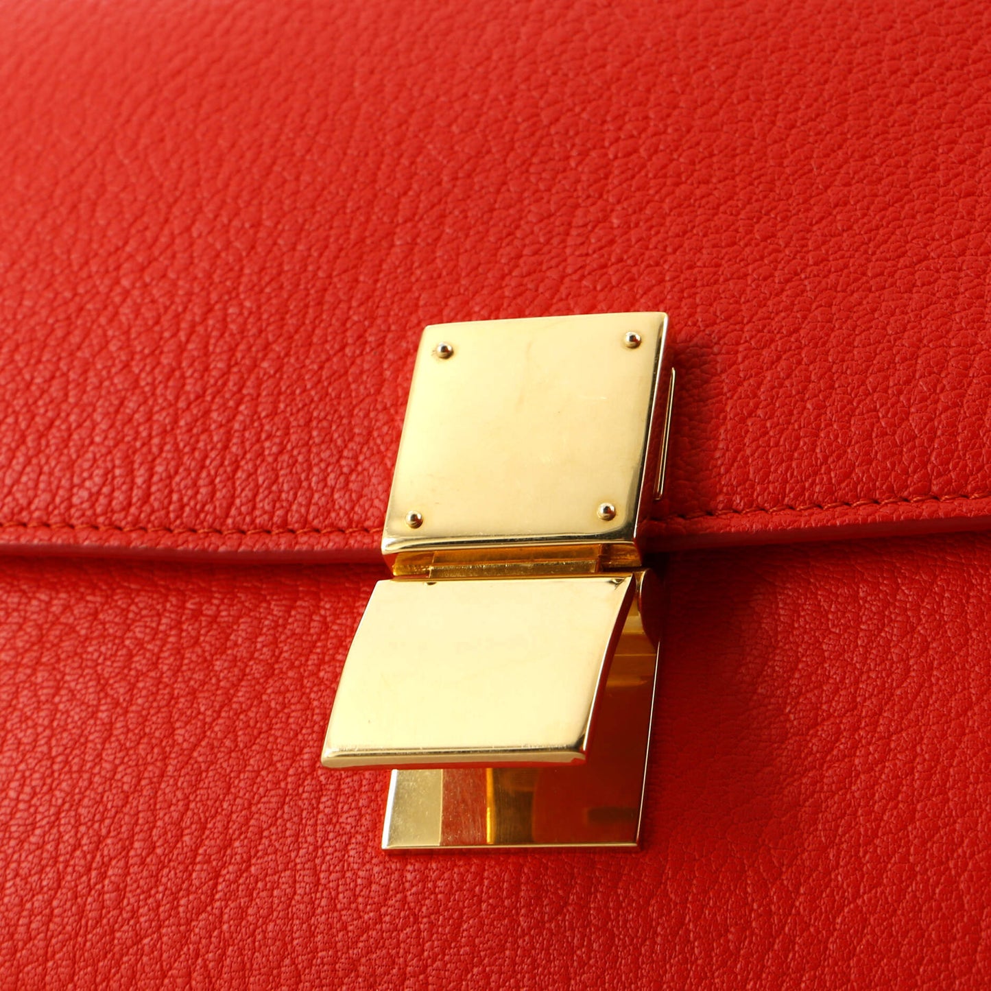 セリーヌ クラシック ボックスバッグ グレイニーレザー ミディアム