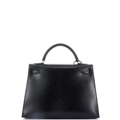 HERMESケリー ブラック ボックスカーフ 32