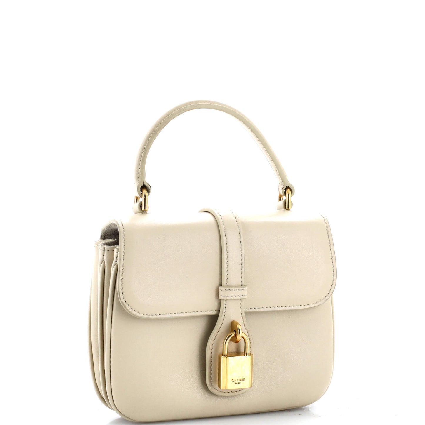 セリーヌ タブー トップハンドルバッグ スムースカーフスキン ミニ